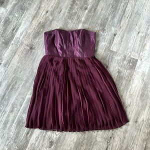 JACOB STRAPLESS PLEATED DRESS